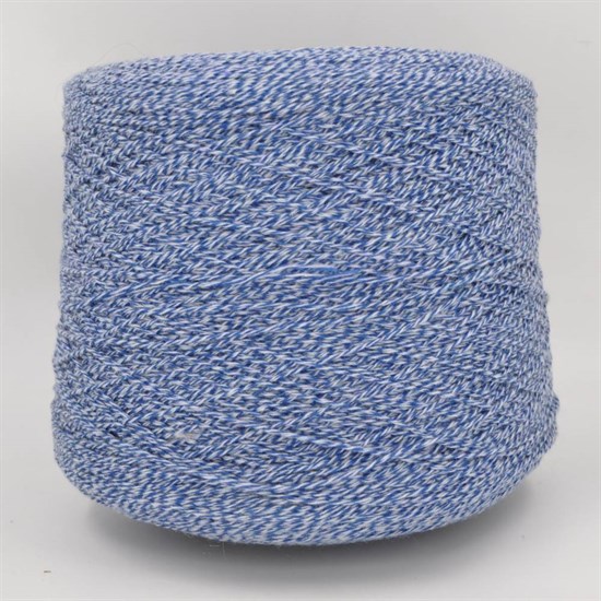 Бобинная пряжа COD.1071/E.I Stock Yarn Italy кашемир (50%) шелк (20%) хлопок (30%) синий меланж - фото 7945