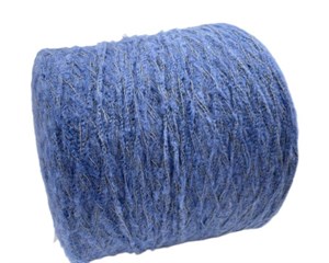Синяя пряжа на бобинах Cashmere Fantasy Stock Yarn Italy кашемир (48%) шерсть (24%) хлопок (20%) па (8%)