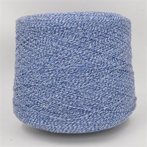 Бобинная пряжа COD.1071/E.I Stock Yarn Italy кашемир (50%) шелк (20%) хлопок (30%) синий меланж